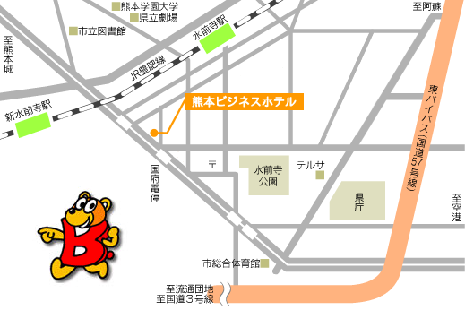 熊本 ビジネスホテル 地図